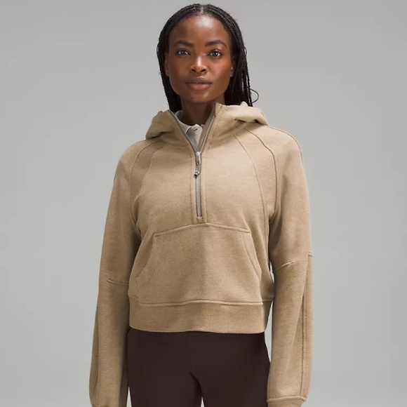 lululemon athletica Tops - lululemon Scuba Oversized Half-Zip Hoodie - Heathered Allspice